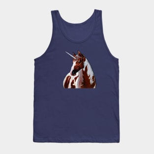 Majestic Pinto Horse Unicorn - Realistic Painting Tank Top